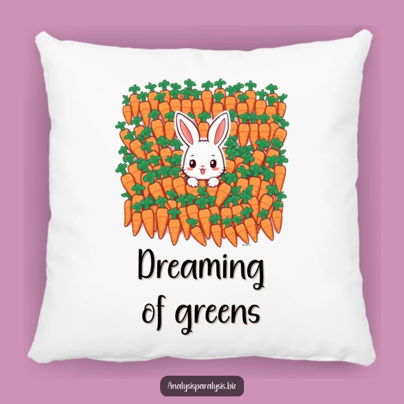 Funny Bunny Carrot Pillow: Cozy Overwhelmed Plush for Veggie Lovers
