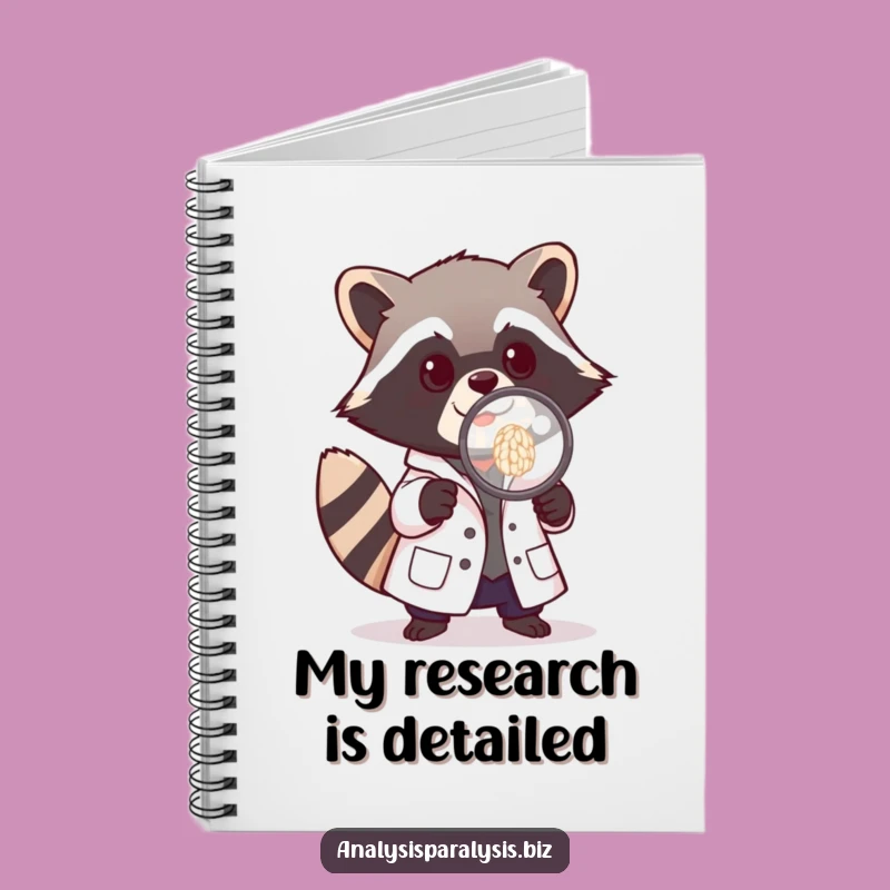 Funny Raccoon Scientist Notebook: Tiny Lab Journal, Perfect for Funny Notes
